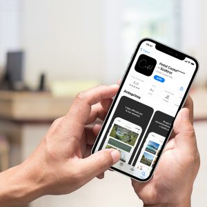 Smartphone mostra l’App dell’hotel dell’Hotel Castel