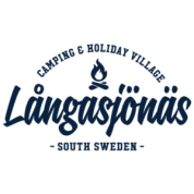 Logo Langasjonas Camping blue